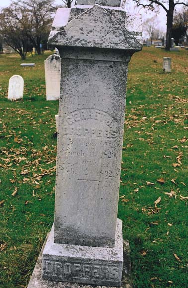 Photograph of tombstone