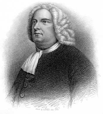 Portrait of a rather large man with a wig