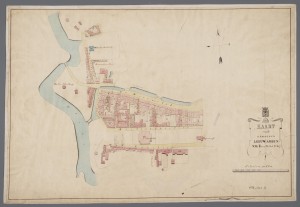 Map of the Leeuwarden wijk of Arendsklooster, 1843
