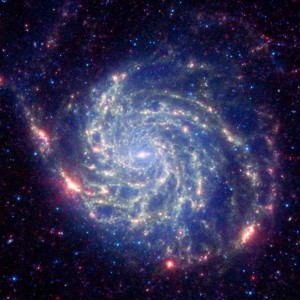 blue spiral galaxy