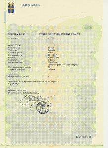 Certified copy of death record of Catharina Flooren