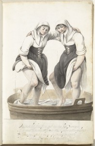 Laundress, by Gesina ter Borch, about 1652.