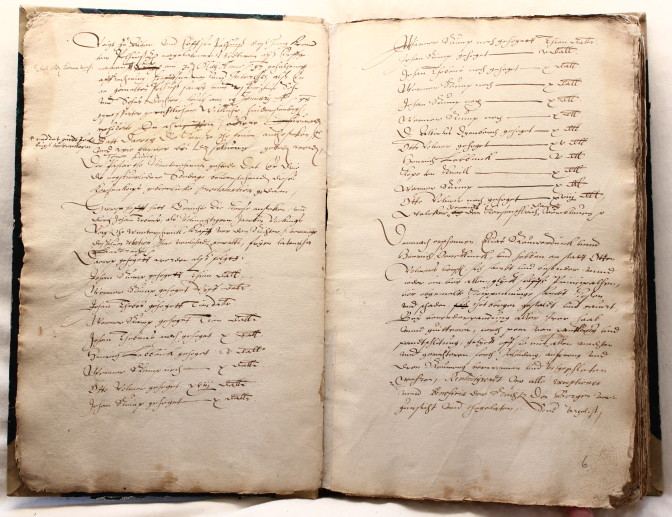 Bredevoort court records, with only the right page numbered. 