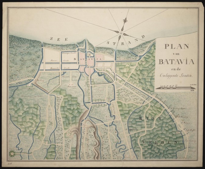 map of Batavia and the surrounding areas