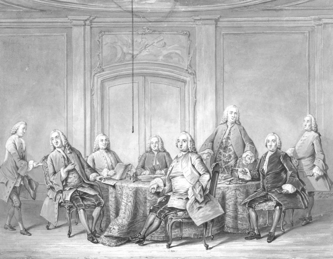 Regents of the surgeons' guild in Amsterdam, 1756