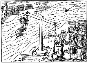 Witch being weighed