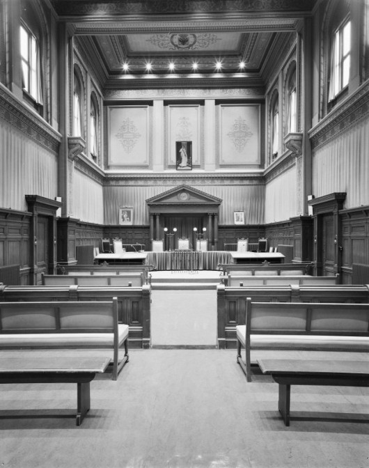 Courtroom of the court in Tiel