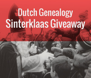 Banner for the Dutch Genealogy Sinterklaas Giveaway