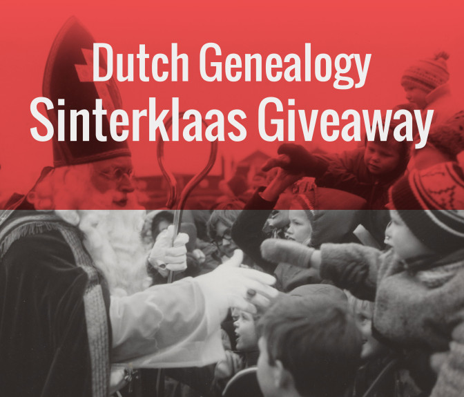 Banner for the Dutch Genealogy Sinterklaas Giveaway