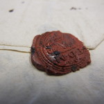 wax seal on letter