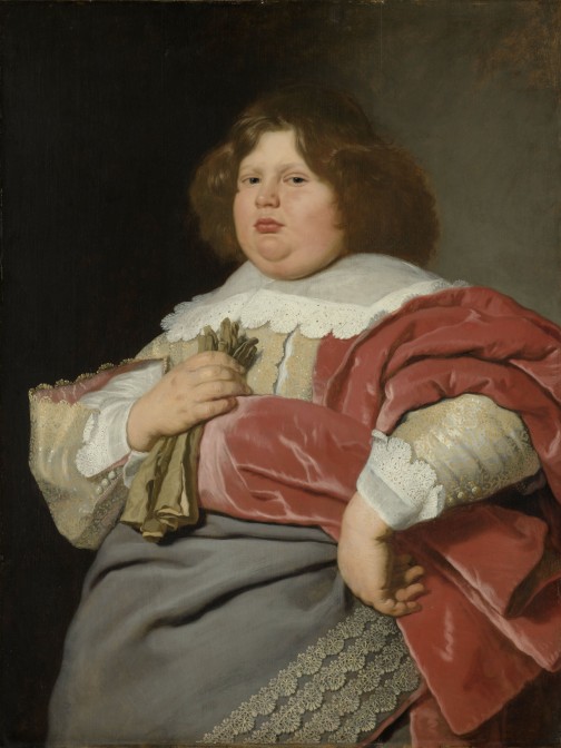 portrait of a corpulent young man