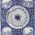 delft blue tiled calendar