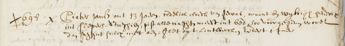 Dutch text about Pieter Jans