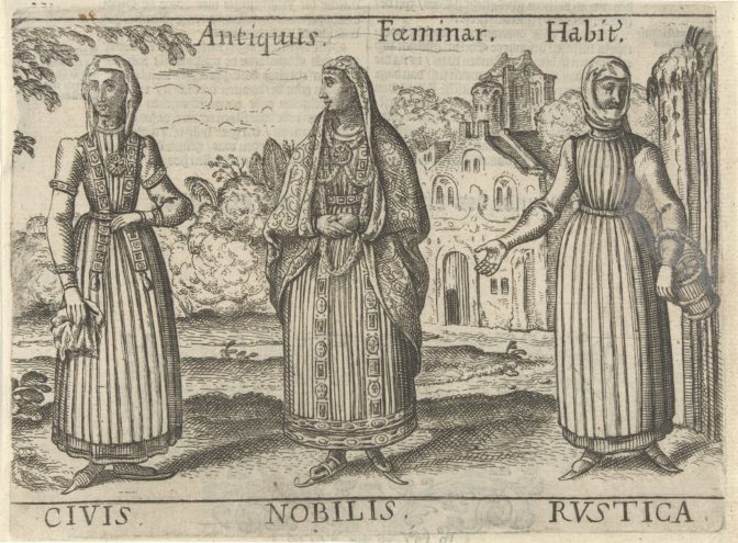three women in costume