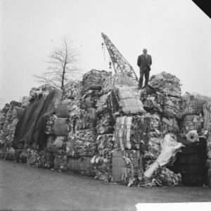 piles of recyclable paper