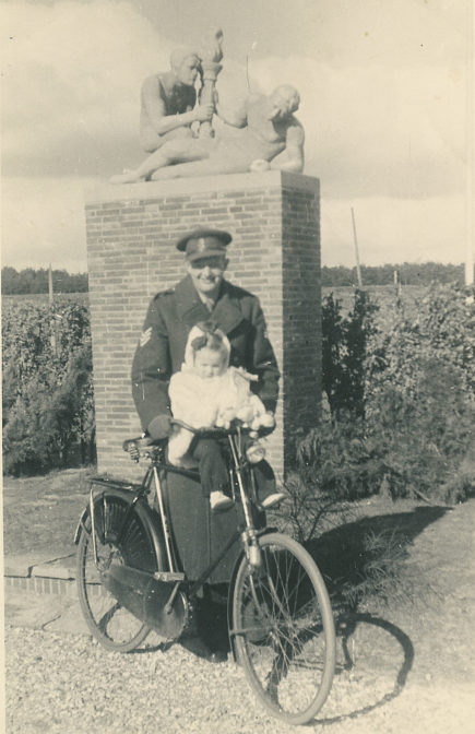 Jan and Els on a bike