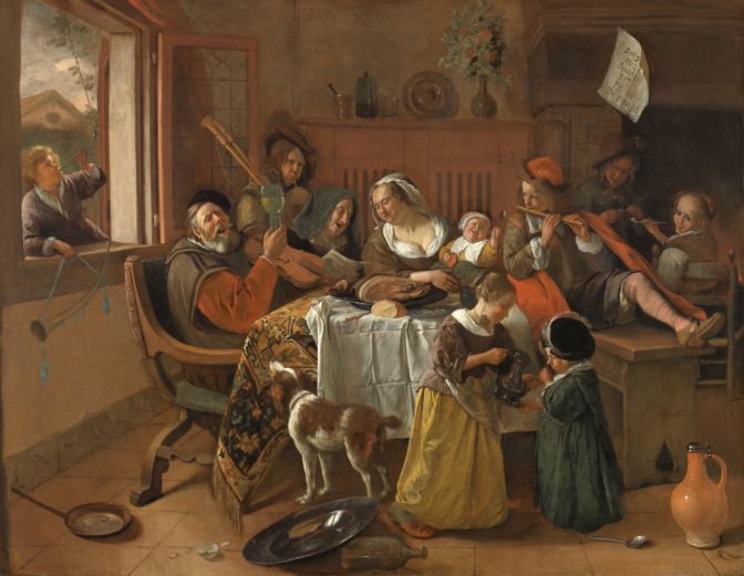 Painting of a family