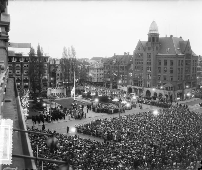 commemoration on the Dam in Amsterdam