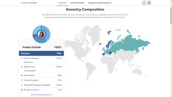 23andMe ethnicity predictions