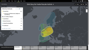 Ancestry's ethnicity estimate: 94% Western European