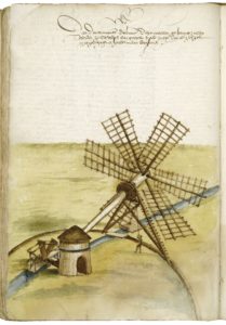 drawing of a mill