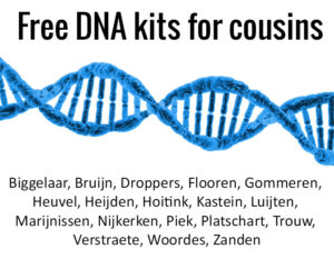 Free DNA kits for cousins