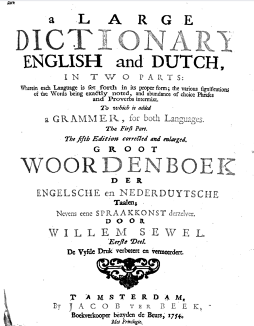 Quick tip Use an old DutchEnglish dictionary