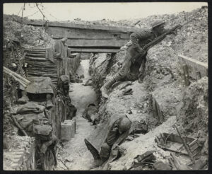 soldiers in a trench