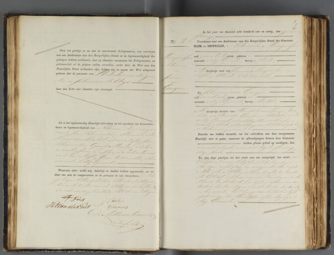 marriage record