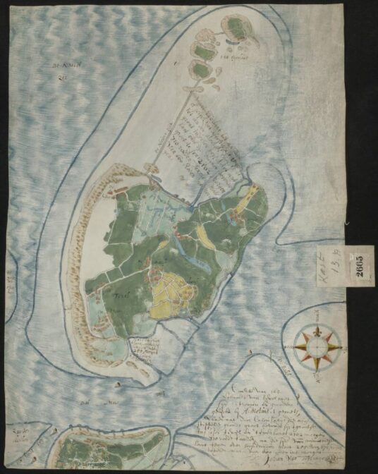 Map of Texel, 1645