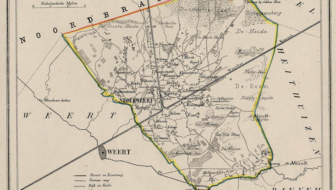 Map of Nederweert, 1866