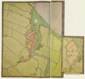 Map of Brielle, circa 1566