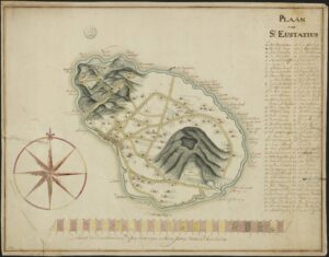 Map of St. Eustatius, 1700s