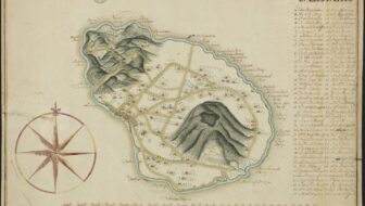Map of St. Eustatius, 1700s
